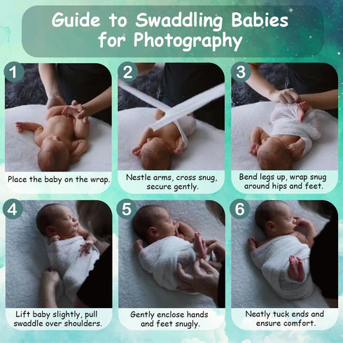 Sunmig Newborn Baby Stretch Wrap Photo Props Wrap-Baby Photography Props (Rose)...