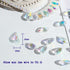 LONGWIN 36pcs AB Teardrop Crystal Beads 10x20mm Waterdrop Faceted Glass Beads for Jewelry Making, DIY Project, Earring, Necklaces, Bracelets...
