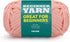 60g Pink Yarn for Crocheting and Knitting;66m (72yds) Cotton Yarn for Beginners with Easy-to-See Stitches;Worsted-Weight Medium #4;Cotton-Nylon Bl...