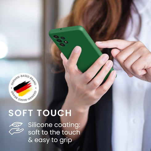 kwmobile Case Compatible with Samsung Galaxy A32 5G Case - TPU Silicone Phone Cover with Soft Finish - Pixie Green...