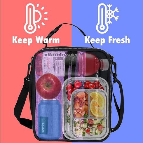 opux Insulated Lunch Box for Men Women Adult, Compact Lunch Bag for Kids Boy Girl Teen, Soft Lunch Cooler Bag for Work School, Leakproof Lunchbox ...