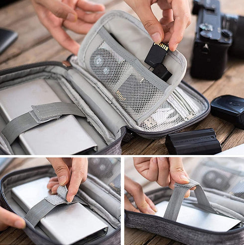 Electronic Accessories Case, Cable organizer Bag, Universal Cable Cord Holder Organizer/Electronic Case, Waterproof Portable Cable Organizer Bag, ...