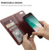 Bocasal for iPhone SE (2022)/SE (2020)/8/7 Wallet Case with Card Holder PU Leather Magnetic Detachable Kickstand Shockproof Wrist Strap Removable ...