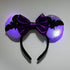 Mouse Ear Light Up Headband, Halloween Headband with LED, Flash Glowing Party Decoration Costume Headwear Hair Accessories for Women Girls...