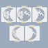 5pcs Moon Phase Stencil 11.8"×11.8" Moon Stencil Square Reusable Crescent Moon DIY Wall Stencils Drawing on Wood Wall Home Decor Furniture Crafts...