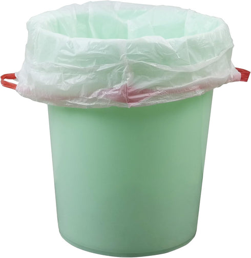 4 Gallon Drawstring Garbage bags, 120 Counts, White, Small Trash Can Liner...