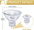 MR11 Halogen Bulb 12v 20W, 6-Bag MR11 Bulb with Glass Cover, Gu4 Double Pin Base, 2700k Warm White Adjustable Light, Applicable to Landscape, Trac...