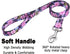 Dog Collar and Leash Set with Bohemia Floral Tribal Geometric Patterns - Soft Ethnic Style Collar Adjustable for Small Medium Large Dogs(Pink Flor...