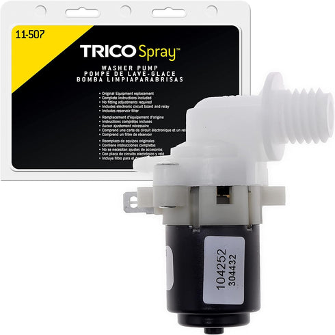 TRICO Spray Automotive Replacement Windshield Washer Pump (11-507) Fits Select Chrysler, Dodge, Jeep, and Plymouth Model Years...
