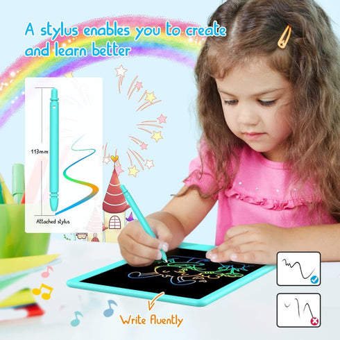 LCD Writing Tablet Doodle Board,10.5 inch Colorful Drawing Pad,Electronic Drawing Tablet, Drawing Pads,Travel Gifts for Kids Ages 3 4 5 6 7 8 Year...