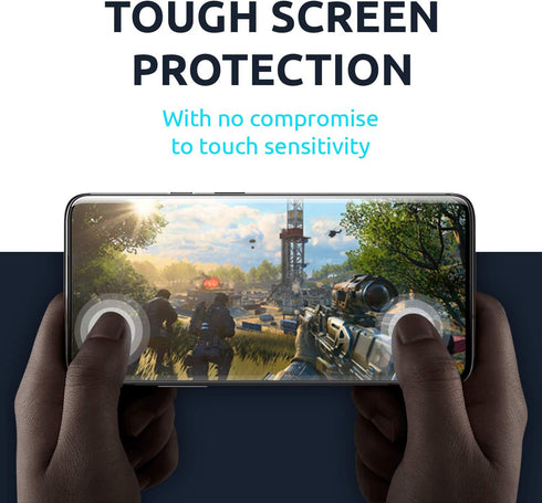 Olixar Screen Protector for Samsung Galaxy A51, Tempered Glass - Reliable Protection, Supports Device Features - Full Video Installation Guide...