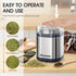 Herb Grinder Spice Grinder, 200 w Herb Grinder with Stainless Steel Blade and Cleaning Brush, Compact Size Electric Grinder for Herbs and Spices -...