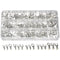 280 Pcs AWG 22-16 16-14 12-10 Ring Fork Terminals Tinned Copper Non-Insulated Electrical Wire Connectors Assortment Kit...