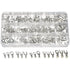 280 Pcs AWG 22-16 16-14 12-10 Ring Fork Terminals Tinned Copper Non-Insulated Electrical Wire Connectors Assortment Kit...