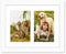 Golden State Art, 8x10 White Photo Wood Collage Frame with Tempered Glass and White Mat Displays (2) 4x6 Pictures...