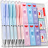 6PCS 0.5mm Mechanical Pencils Set Pastel Mechanical Pencils with 360PCS HB Lead Refills, 3 Erasers, 9 Erasers Refill Aesthetic School Supplies for...
