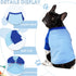 2 Pack Puppy Clothes for Small Dogs Summer Dog Shirt Soft Stretchy Dog Clothes for Medium Dog T-Shirts Lightweight Dogs Pet Cat Vest Clothing (Blu...