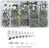 Lollibeads® (1000 Pcs) Silver Plated Barrel Leather Cord Ends Cord End Cap 3mm-12mm, Lobster Clasp 10mm 12mm 14mm,jump ring 5mm-8mm, jump ring ope...