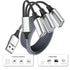 6.6Ft Long USB Cable, USB Extension Cable 1 Male to 3 Female USB Adapter Compatible with Webcam, Camera, Phone, USB hub, Mouse, Keyboard, Printer,...
