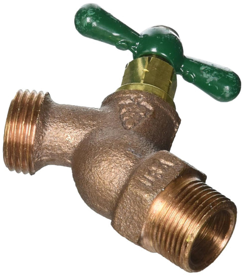 Arrowhead Brass & Plumbing 351LF 3/4" Male Pipe Thread, Red Brass, Straight Hose Bibb...