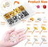 Hypoallergenic Earring Posts and Backs, Caffox 2000pcs Stud Earrings Making Kit with Ear Ring Base and Earring Backs for Leather Stud, Clay, Pearl...