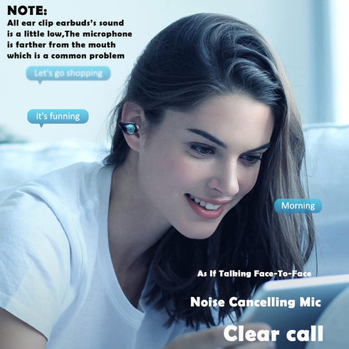 A99 Bone Conduction Headphones, Bluetooth 5.3, Open Ear, Waterproof, 4-5 Hours Play, Clip On Headset...