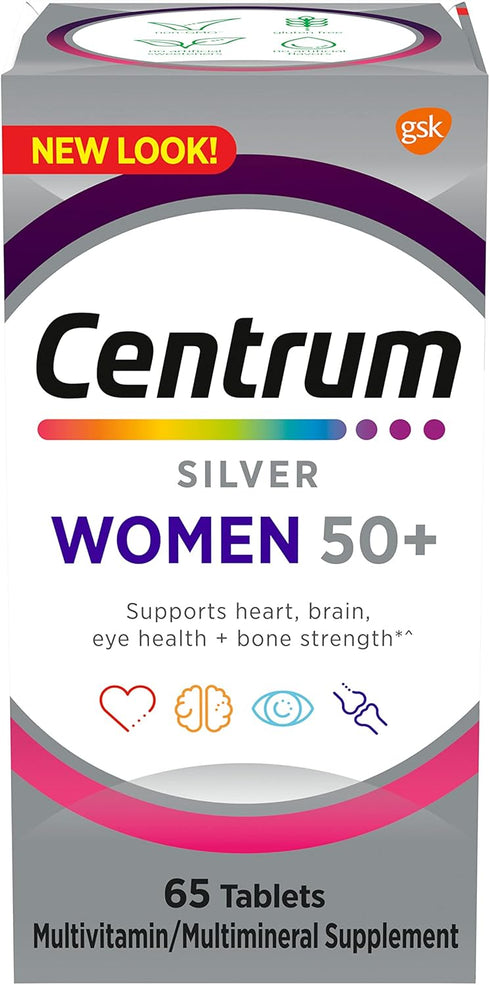 Centrum Silver Women's Multivitamin for Women 50 Plus, Multivitamin/Multimineral Supplement with Vitamin D3, B Vitamins, Non-GMO Ingredients, Supp...