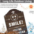 2 Pack Smile You're On Camera Signs Video Surveillance Signs 12 x 8 Inches Home Business Driveway Alert CCTV Security Camera Warning Signs Metal R...