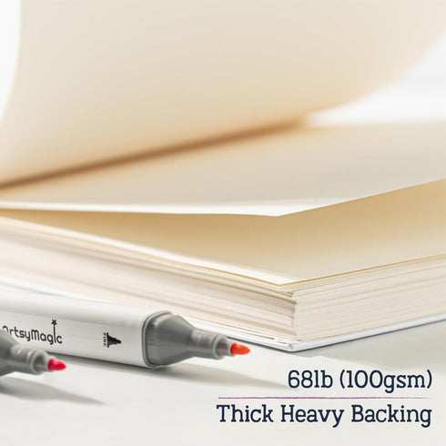 9 x 12 Sketch Book, Top Spiral Bound Sketch Pad, 100-Sheets (68lb/100gsm) Drawing Paper, Acid Free Art Sketchbook - Drawing Pad, Painting Writing ...