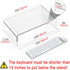 Acrylic Monitor Stand Riser Clear Laptop Stand for Desk Acrylic Monitor Riser for Desk Accessories Aesthetic Laptop Riser Clear Computer Stand Whi...