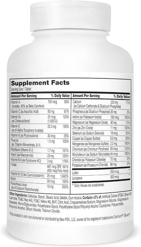 21st Century Sentry Senior Tablets, 265 Count...