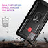 for Samsung Galaxy A21s Case with Tempered Glass Screen Protectors, Military-Grade Metal Ring Kickstand 15ft Drop Tested Shockproof Cover for Sams...
