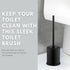 ToiletTree Products Deluxe Toilet Brush with Lid - Black...