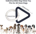 Interactive Durable Dog Chew Toys for Aggressive Small Medium Large Breed Chewers Indestructible Rubber Scented Chewing Triangle Ring Pull Dog Toy...