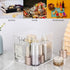 Clear Acrylic Square Cube Boxes, Worasign Plastic Square Cube Containers with Lid Plastic Storage Organizer 5.9x5.9x5.9 Inches for Candy Pill,Tiny...