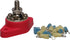 3/8" (Red) Distribution Stud Junction Post -8 Terminal Block- Buss Bar Kit...