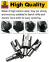 Rocaris 8pcs Wood Plug Cutter Drill Bit Set Straight and Tapered Taper Cutting Tool Cork Drill Bit Knife 6mm 10mm 13mm 16mm...