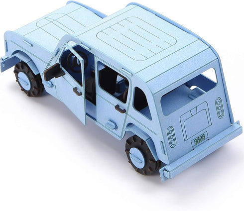 3D Paper Puzzle, 3 Assorted Cars, 3D Cardboard Model Car kit, DIY Set for Child, Educational Craft Puzzles, Gift for Boys...