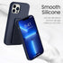 LAUDTEC Silicone Kickstand Case Compatible with iPhone 13 Pro, Vertical and Horizontal Stand Hand Strap Metal Kickstand Cover, Flexible Soft Liqui...