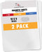 White Flexible Roll up Dry Erase Magnet Sheets - Large 12 Inch x9 Inch Magnetic Whiteboard Sheets - 2 Pack...