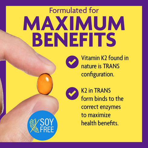 InnovixLabs Full Spectrum Vitamin K2 MK-7-90 Capsules - Vit K2 Vitamin Supplement with Trans Form MK7 & MK4-600 mcg - Supports General Health & Bo...