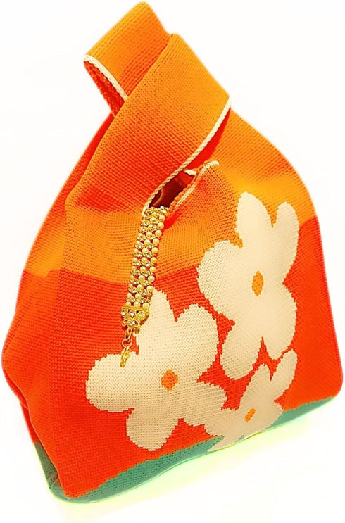 Faishion Wrist Knitting Handbag Bag Tote Bag Hobo Handbag Purse Lightweigh for Women,girls Use FOR daily base use...