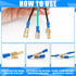 25 Pcs Piggyback Spade Connectors, 3 Way Adapter Dual Male to Single Female Brass Quick Disconnect Connectors Piggyback Terminals Crimp Terminals ...