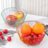 Meisha Round Fruit Bowl, Creative Mesh Fruit Dish Basket Bowl, Round Rainbow Large Metal Wire Storage Baskets, Modern Style Container for Fruit, V...