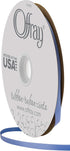 Offray 1/4" Wide Double Face Satin Ribbon, 100 Yards, True Blue...