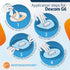 ExpressionMed - Adhesive Patch for Dexcom G6 (5-Pack) - Made in The USA, Waterproof, Split Backing, CGM Tape (Wildflower)...