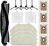 15 PCS Vacuum Accessories for AIRROBO T20+ Cleaner Robot, 1 Main Roller Brush, 4 Side Brushes, 4 Mopping Pads, 4 Vacuum Dust Bags, 2 Hepa Filters...