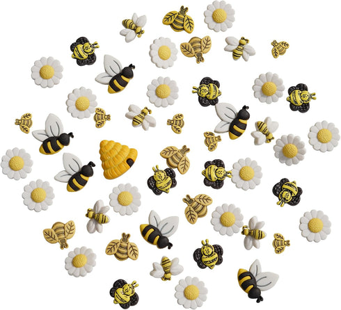 Buttons Galore Christmas Lights Super Value Pack Craft Buttons, Yellow 50 Pack...