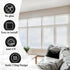 DUOFIRE Privacy Window Film Natural Frosted Glass Film Static Cling Glass Film No Glue Anti-UV Window Sticker Non Adhesive for Privacy Office Meet...