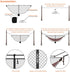 Hammock Net Camping Mosquito Net, No See Ums & Repels Insect, Polyester Netting for 360 Degree Protection, Double Sided Zipper for Easy Access Fit...